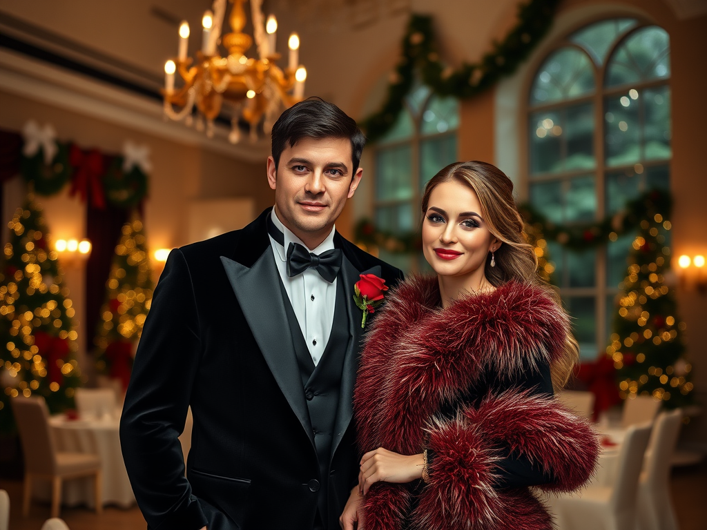 Ideal pentru sezonul rece: ținute black tie cu accente de iarnă
