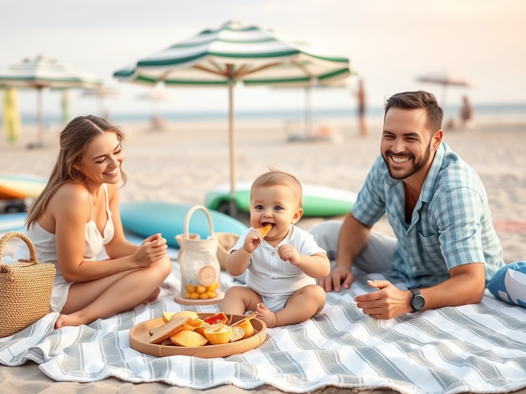 cazarealbac.ro | Fotografii de neuitat: cum să surprinzi momentele de la plajă cu bebe