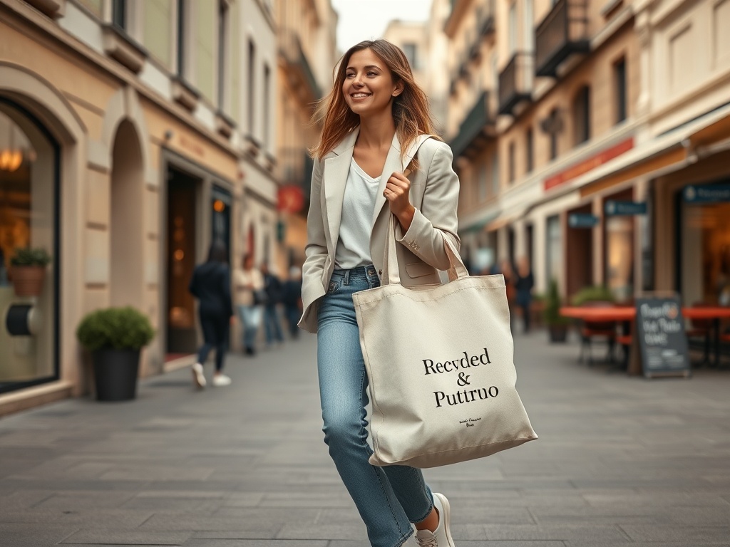 Tendințe în moda genților de tip „tote bag” din materiale reciclate